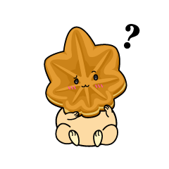 考える小ちゃなもみじ饅頭