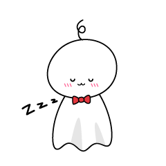 眠る小ちゃなてるてる坊主