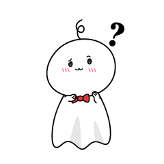 考える小ちゃなてるてる坊主