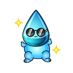 かっこいい小ちゃな水滴（しずく）