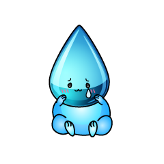 悲しい小ちゃな水滴（しずく）