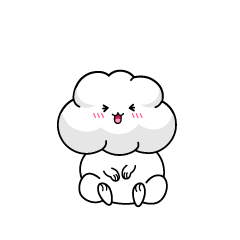 笑う小ちゃな雲