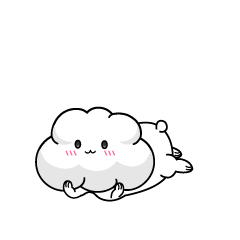 じっと見る小ちゃな雲