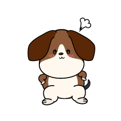 怒る小ちゃなビーグル犬