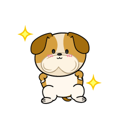 自信満々な小ちゃなブルドッグ犬