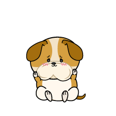 絶望する小ちゃなブルドッグ犬