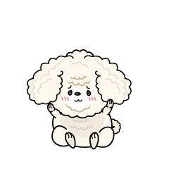 絶望する小ちゃな白いトイプードル