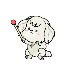 説明する小ちゃな白いマルチーズ