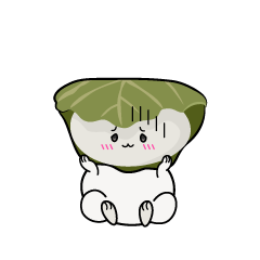 絶望する小ちゃな柏餅