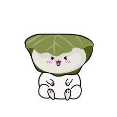 笑う小ちゃな柏餅