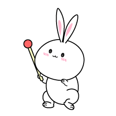 説明する白ウサギ