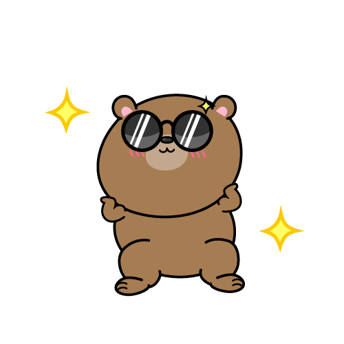 かっこいい小グマ