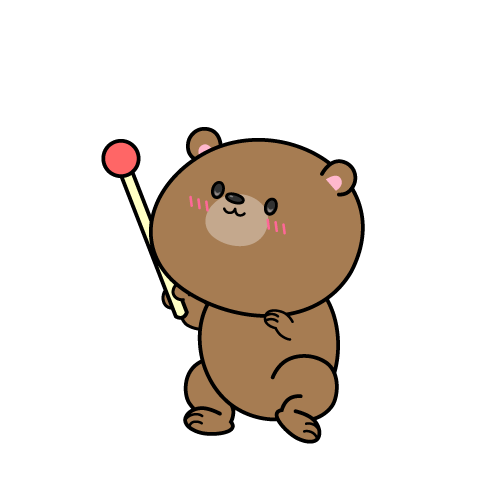 説明する小グマ