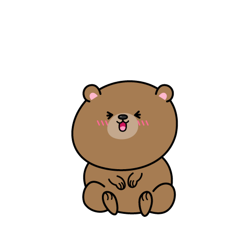 笑う小グマ