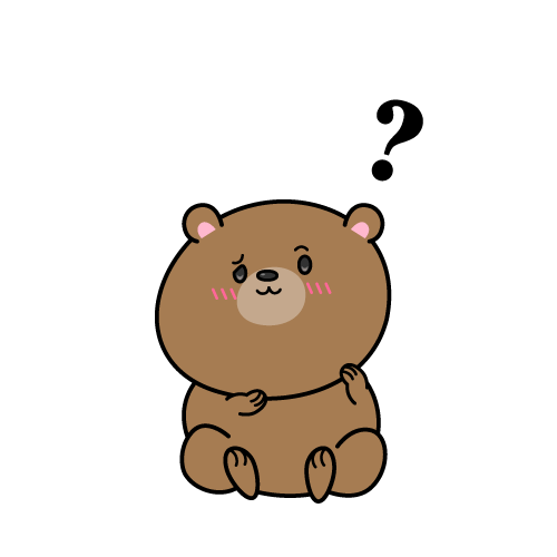 考える小グマ