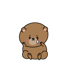悲しい小グマ
