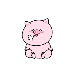 リラックスする小ブタ