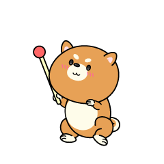 説明する小ちゃな柴犬