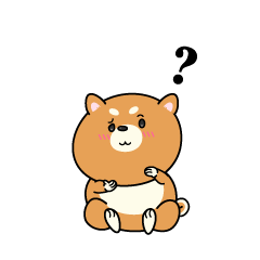 考える小ちゃな柴犬