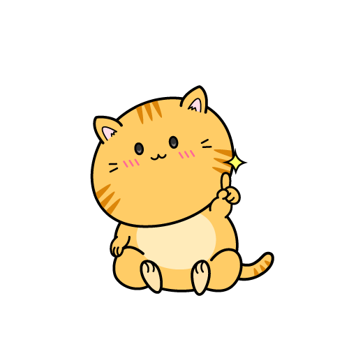 指差しする小ちゃな茶トラ猫