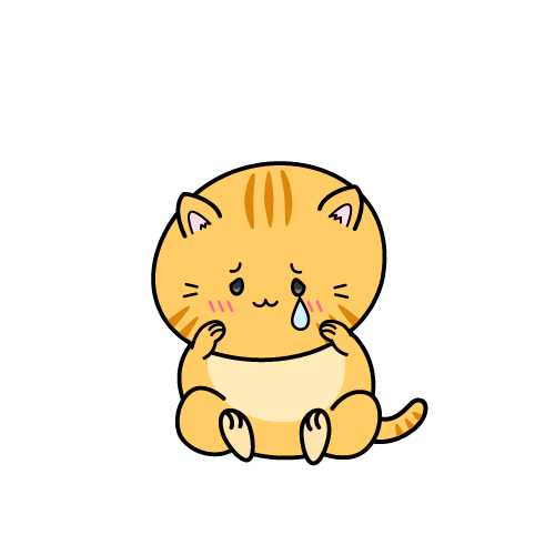 悲しい小ちゃな茶トラ猫