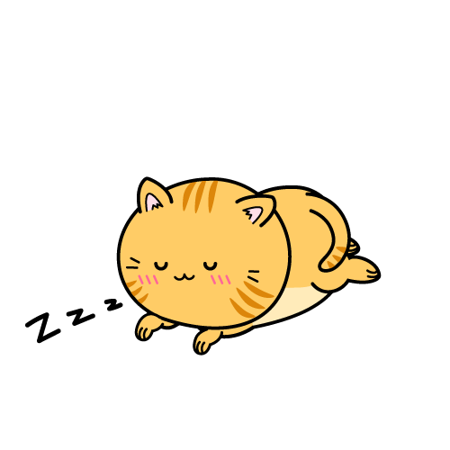 眠る小ちゃな茶トラ猫
