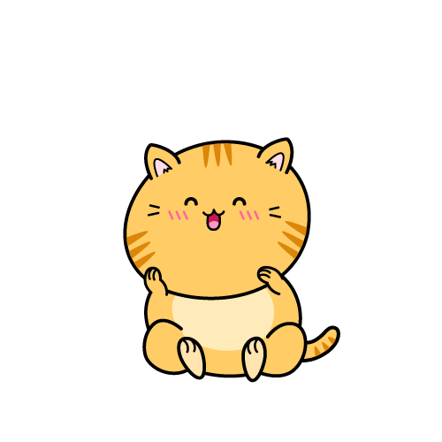 笑顔の小ちゃな茶トラ猫