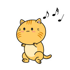 踊る小ちゃな茶トラ猫