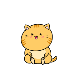 笑う小ちゃな茶トラ猫