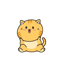 驚く小ちゃな茶トラ猫