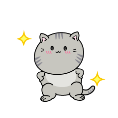 自信満々な小ちゃなサバトラ猫