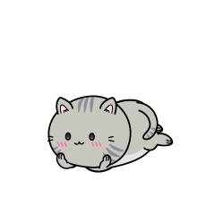 じっと見る小ちゃなサバトラ猫