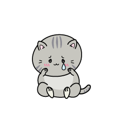 悲しい小ちゃなサバトラ猫