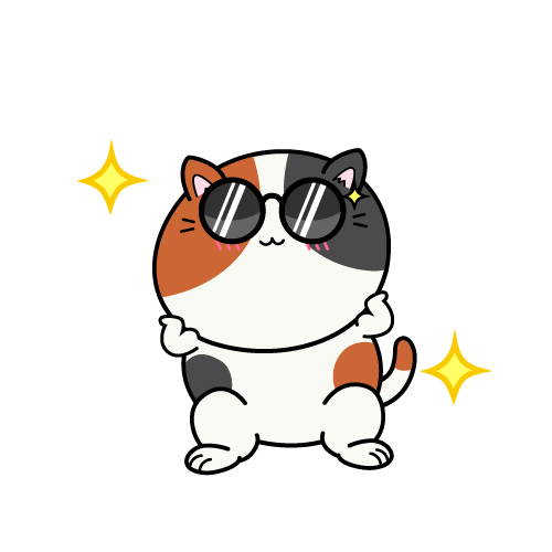 かっこいい小ちゃな三毛猫