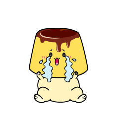 大泣きする小ちゃなプリン