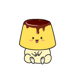 笑う小ちゃなプリン