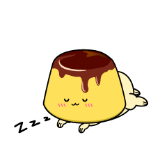 眠る小ちゃなプリン