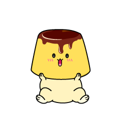 驚く小ちゃなプリン