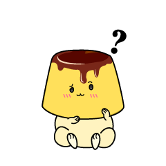 考える小ちゃなプリン