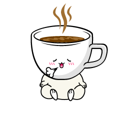 リラックスする小ちゃなカップコーヒー