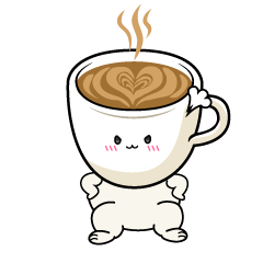 怒る小ちゃなカフェラテ