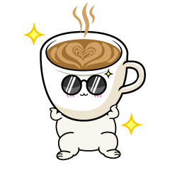 かっこいい小ちゃなカフェラテ