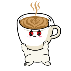 熱意のある小ちゃなカフェラテ