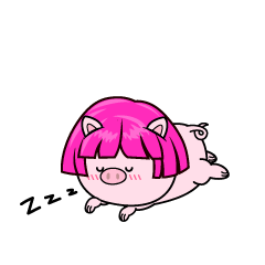 眠る小ちゃなブタダンサー（Risa）