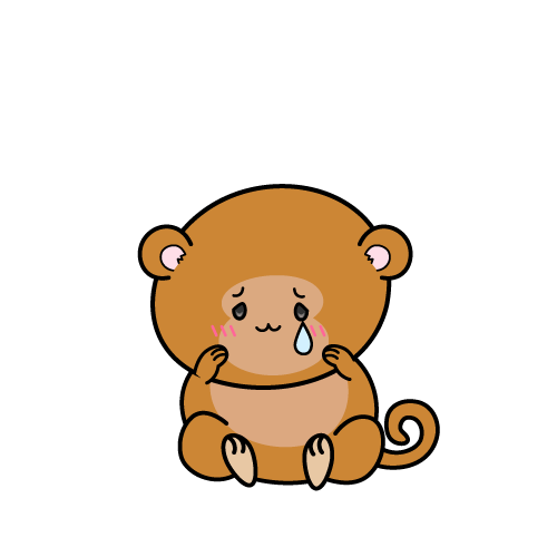 悲しい小ちゃなサル