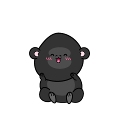 笑顔の小ちゃなゴリラ