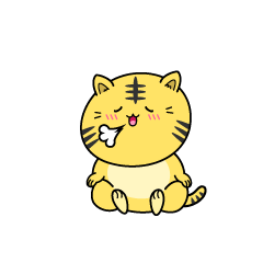 リラックスする小ちゃなトラ