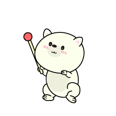 説明する小ちゃなシロクマ