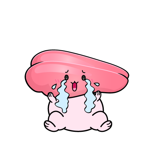 大泣きする小ちゃなたらこ