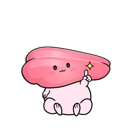 指差しする小ちゃなたらこ